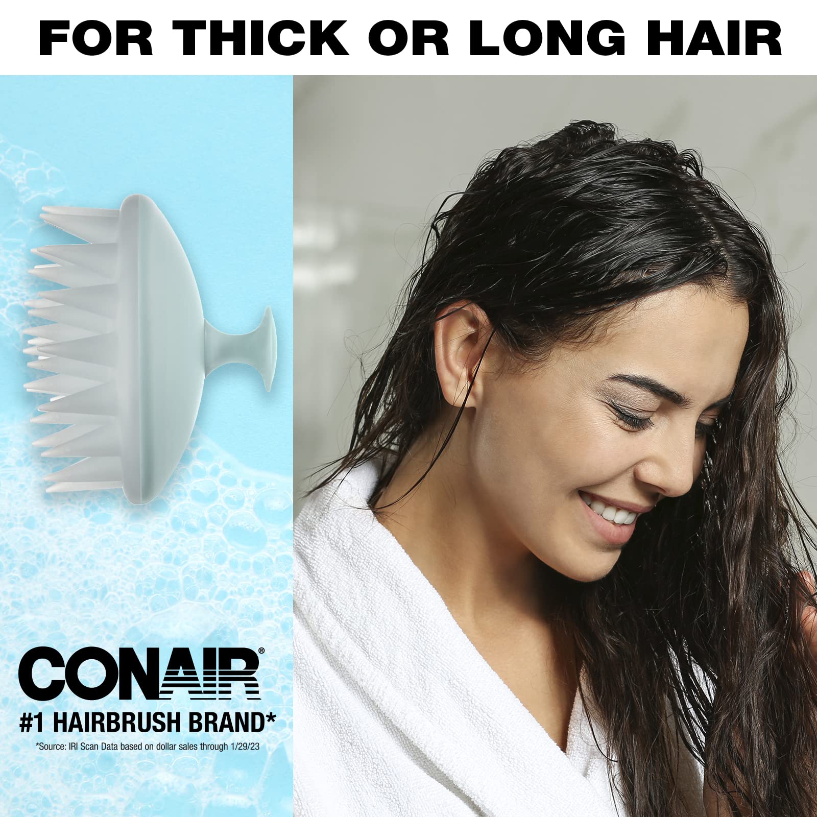Conair Scalp Massage Brush for Long & Thick Hair